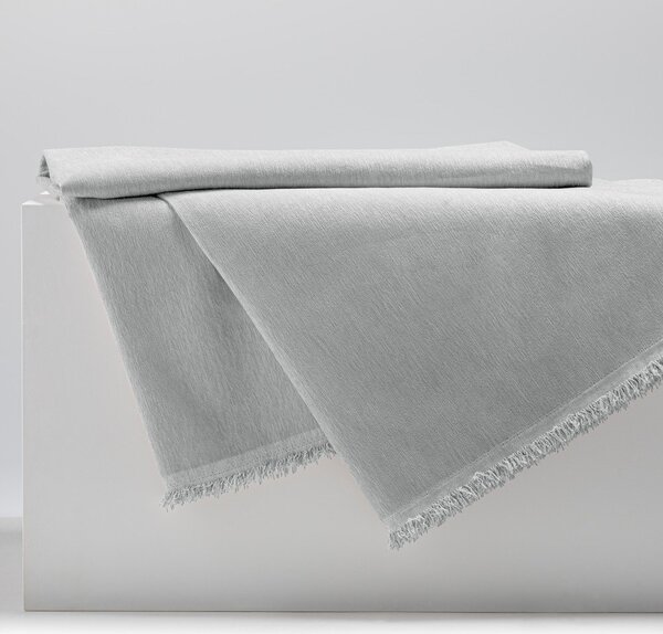 Světle šedý přehoz z žinylky 220x240 cm Talo – Filumi