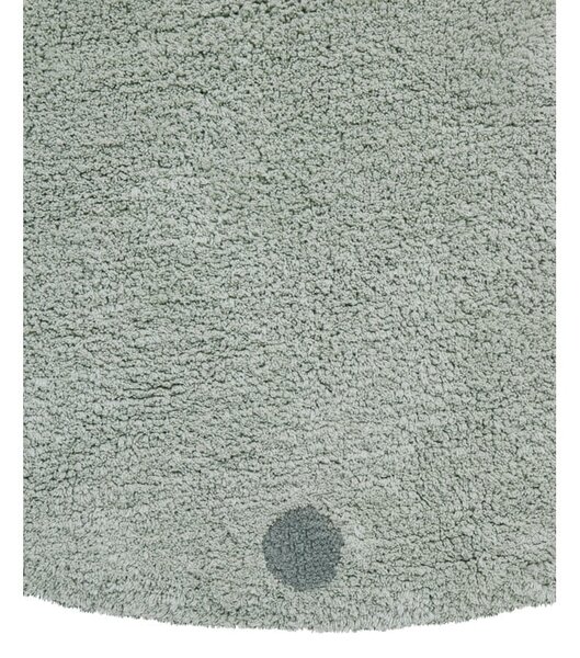 Světle zelený pratelný ručně tkaný bavlněný dětský koberec ø140 cm Round Dot Blue Sage – Lorena Canals