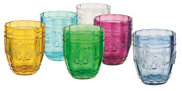 VILLA D’ESTE HOME Syrah set barevných sklenic, 6 kusů