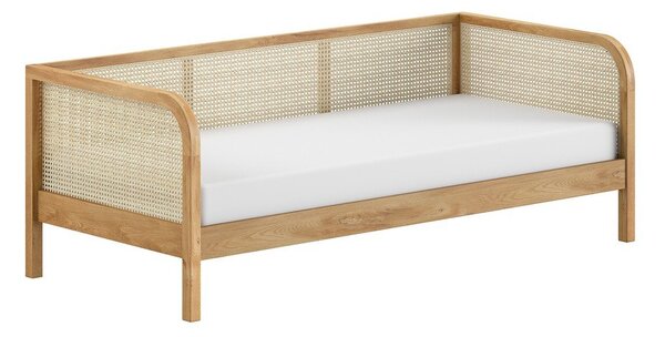 Jednolůžková postel z dubového dřeva s roštem 90x200 cm v přírodní barvě Olive Captain Rotan – Vipack