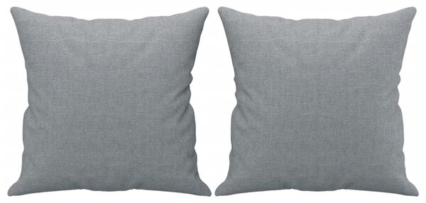 2dílná sedací souprava s polštáři světle šedá textil 3202102