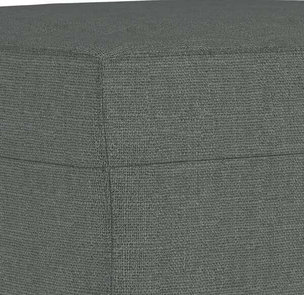 3dílná sedací souprava s polštáři tmavě šedá textil 3202111