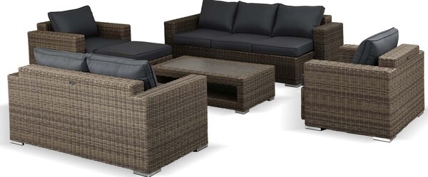 Umělý ratan Zahradní sestava Marina Luxury