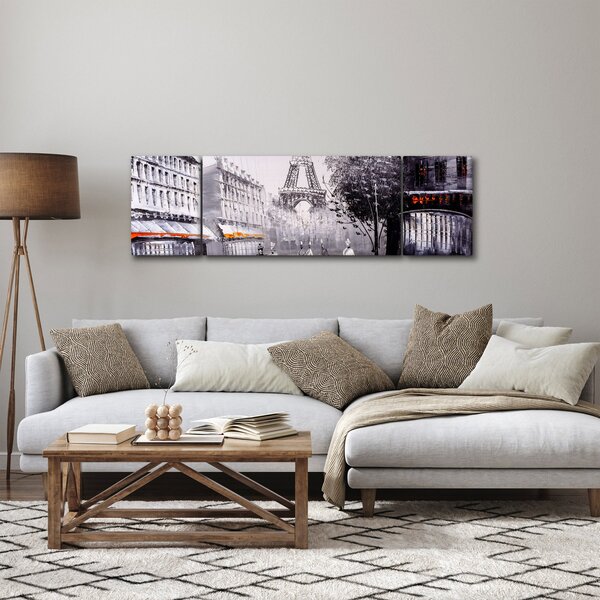 Obraz - Olejomalba, Paříž (170x50 cm)