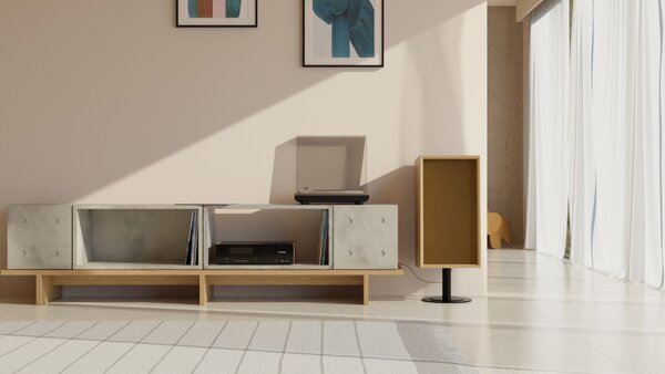 Lyon Beton designové police Dice Shelf (šířka 229.5 cm)