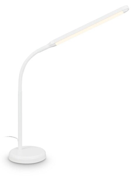 BRILONER Mura stolní lampička - 6W, 600lm, LED, stmívatelné, dotykový vypínač, nastavitelné, bílá 7660016