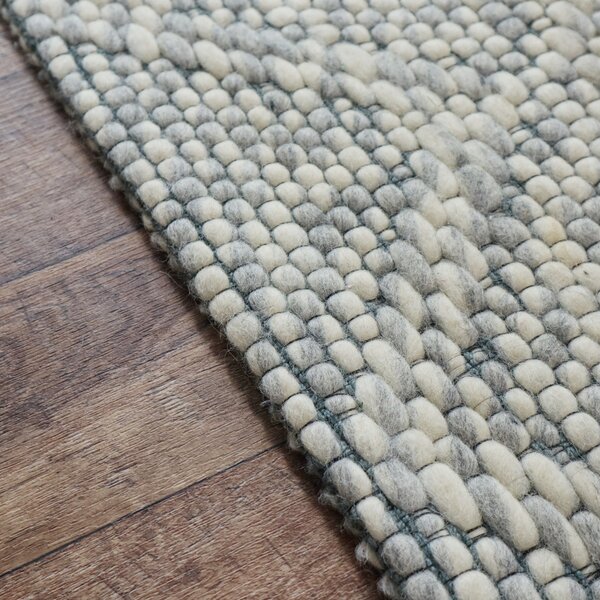 Kusový ručně tkaný koberec Woolen 4 Grey 150x240 cm