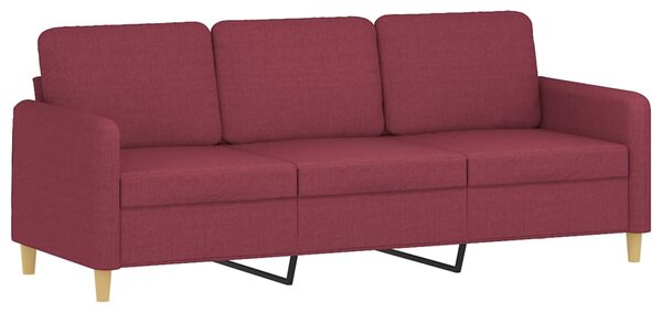 2dílná sedací souprava s poduškami vínová textil 3202124