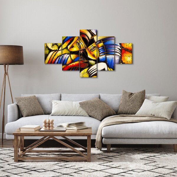 Obraz - Olejomalba, milenci (125x70 cm)
