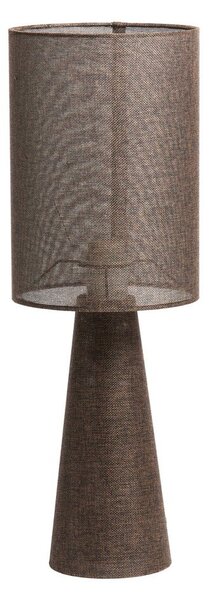 Hnědá stolní lampa s textilním stínidlem (výška 58 cm) Micky – Light & Living