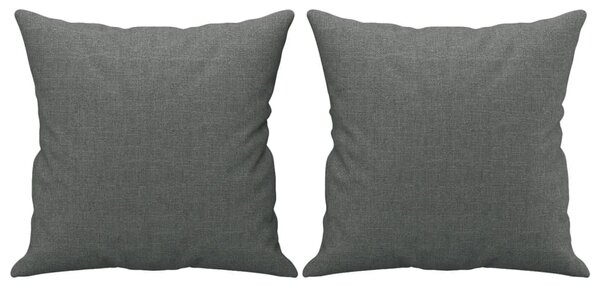 2dílná sedací souprava s polštáři tmavě šedá textil 3202135