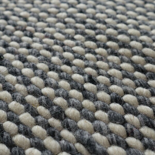 Kusový ručně tkaný koberec Woolen 2 Grey 150x240 cm