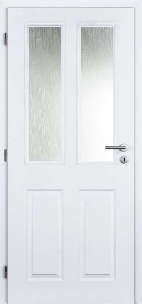 Interiérové dveře Doornite Achilles - lak Doornite bílá mat, sklo screen, levé "80", zámek pro BB, voština