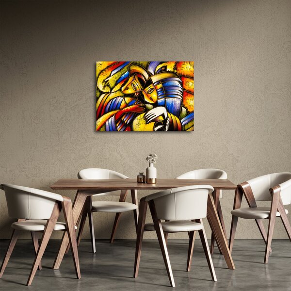 Obraz - Olejomalba, milenci (70x50 cm)