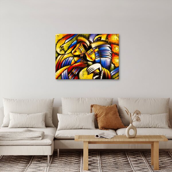Obraz - Olejomalba, milenci (70x50 cm)