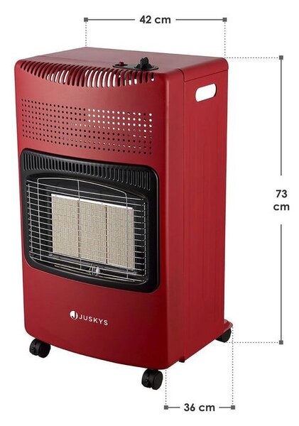 Plynová kamna – 4,2 kW, červená