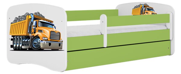 Kocot Kids Dětská postel NÁKLAĎÁK zelená Velikost postele: 140x70, Matrace: Bez matrace, Šuplík: Bez šuplíku