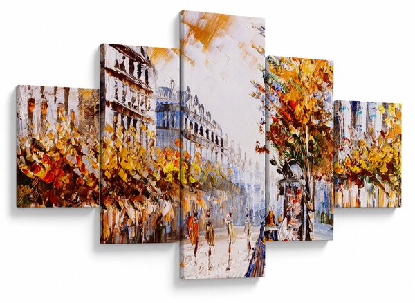 Obraz - Ulice v Paříži (125x70 cm)