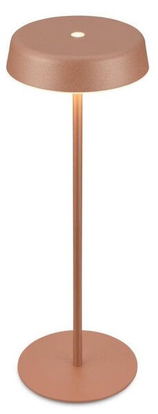 BRILONER Pala stolní lampička - 2W, 200lm, bezdrátová, LED, dotykový vypínač, stmívatelné, kávová 7668014