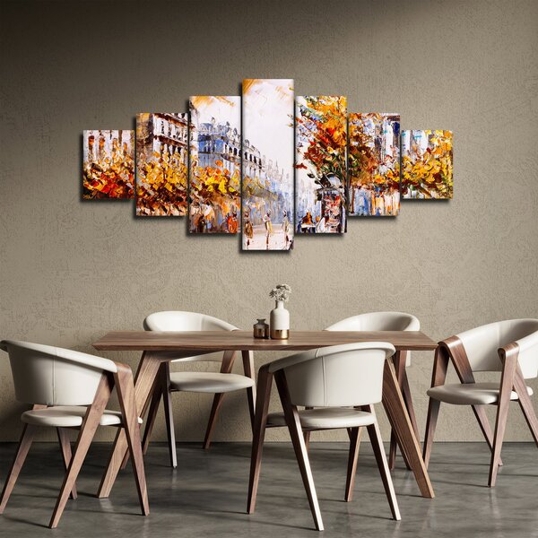 Obraz - Ulice v Paříži (210x100 cm)