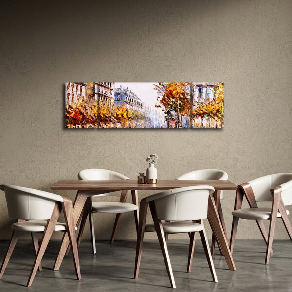 Obraz - Ulice v Paříži (170x50 cm)