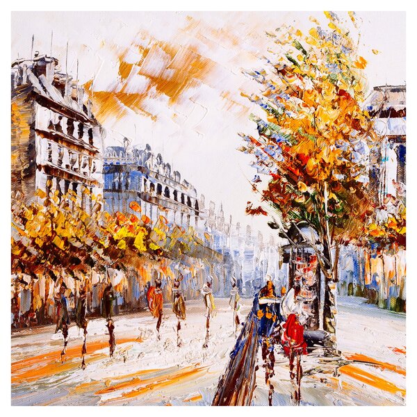 Obraz - Ulice v Paříži (30x30 cm)
