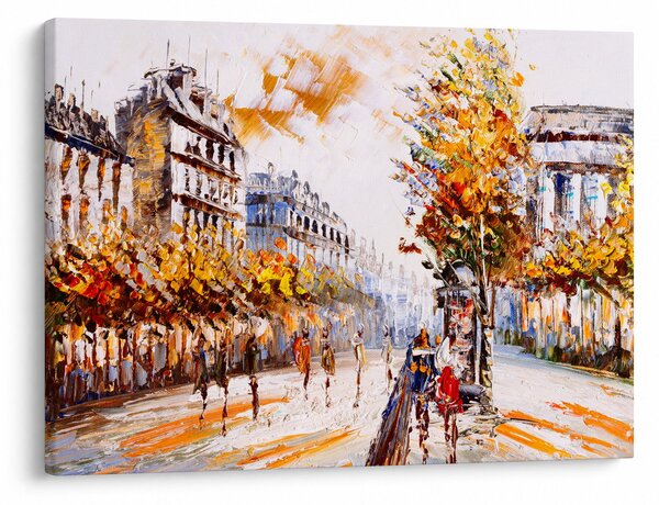 Obraz - Ulice v Paříži (70x50 cm)