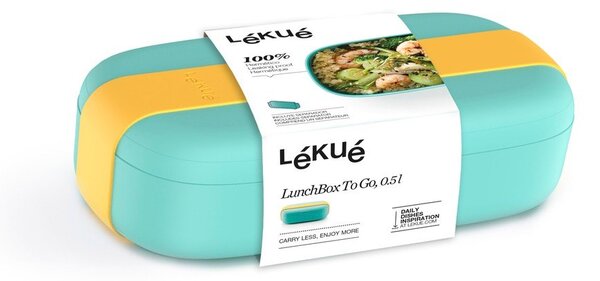 Dělený svačinový box To Go – Lékué
