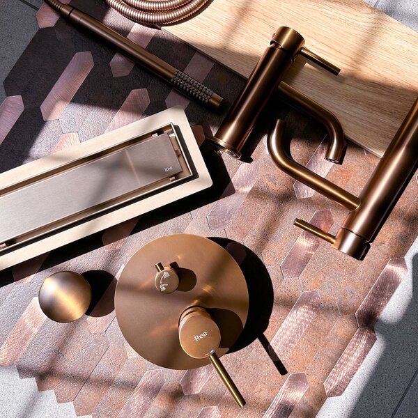 Odtokový žlab REA Neox pro Brushed Copper 60