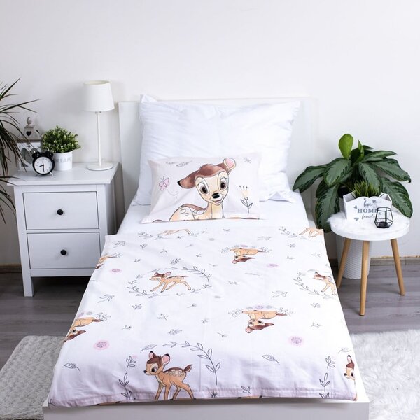 Bavlněné dětské povlečení do postýlky 100x135 cm Bambi "Beige" – Jerry Fabrics