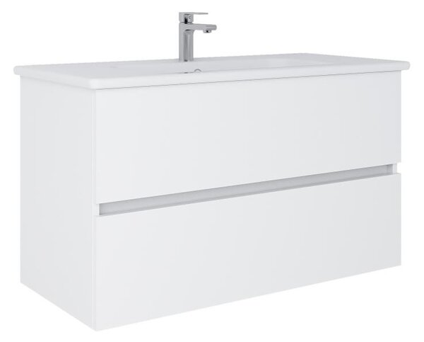 Dřevojas - Koupelnová skříňka s umyvadlem BANO 100x47 cm bílá