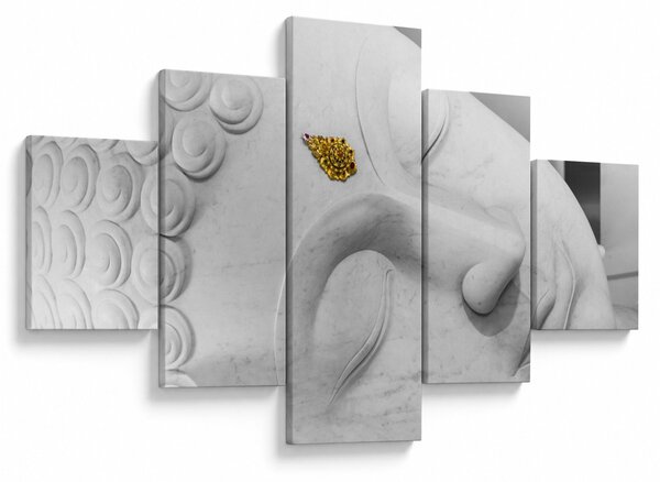 Obraz - Bílý Buddha (125x70 cm)