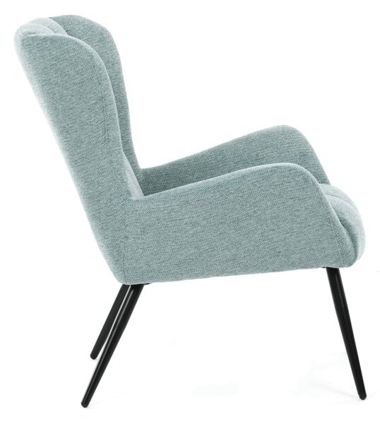 Elegantní modré křeslo ušák HUG –