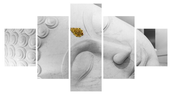 Obraz - Bílý Buddha (125x70 cm)
