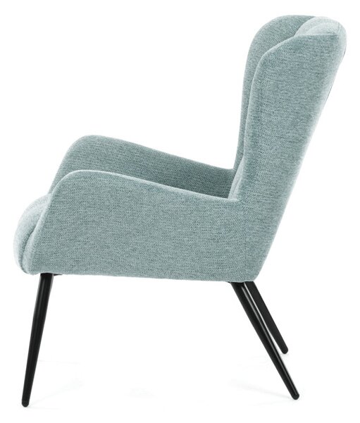 Elegantní modré křeslo ušák HUG –