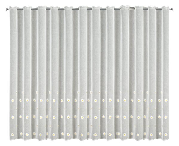 ZÁCLONA NA POUTKÁCH BELLIS 350X145 CM KVĚTY