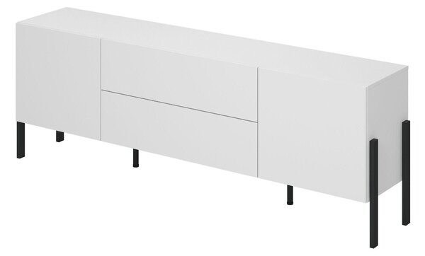 TV stolek/skříňka Kjukon 200 (matná bílá). Akce -12%