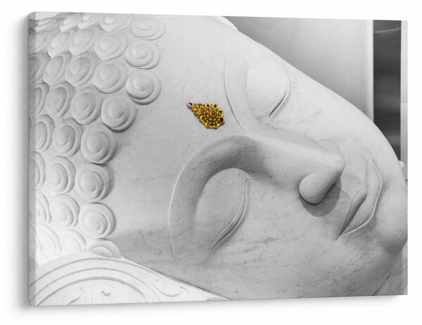 Obraz - Bílý Buddha (70x50 cm)
