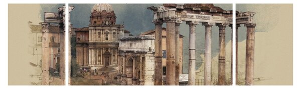 Obraz - Forum Romanum, Řím, Itálie (170x50 cm)