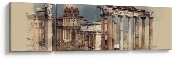 Obraz - Forum Romanum, Řím, Itálie (170x50 cm)