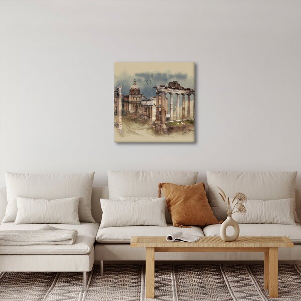 Obraz - Forum Romanum, Řím, Itálie (30x30 cm)
