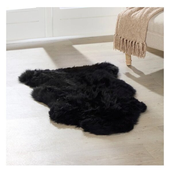 Černá ovčí kožešina Native Natural Sheep, 60 x 120 cm