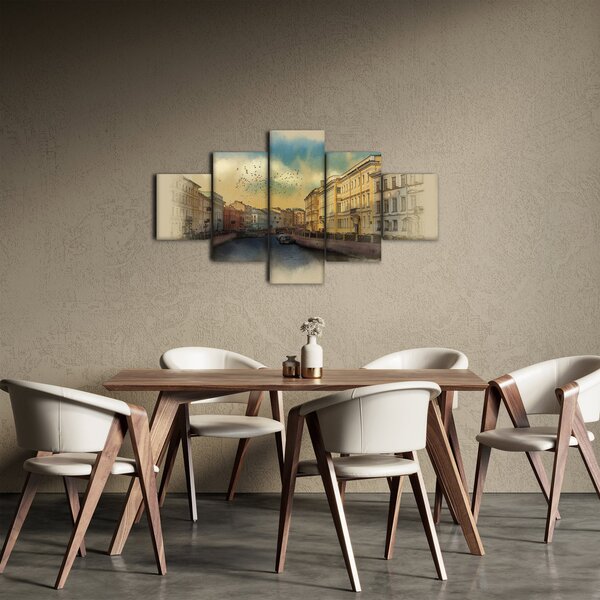 Obraz - Řeka Moyka, Petrohrad, Rusko (125x70 cm)