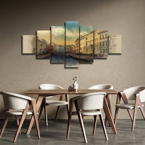Obraz - Řeka Moyka, Petrohrad, Rusko (210x100 cm)