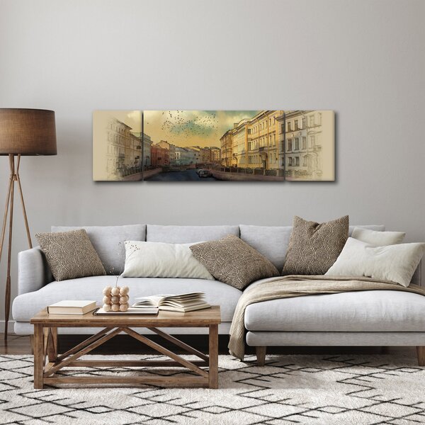 Obraz - Řeka Moyka, Petrohrad, Rusko (170x50 cm)