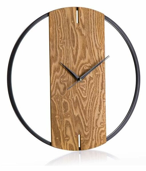 Nástěnné hodiny Wood deco, pr. 40 cm