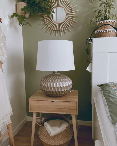 Stolní lampa PIRITA Keramika Zlatá