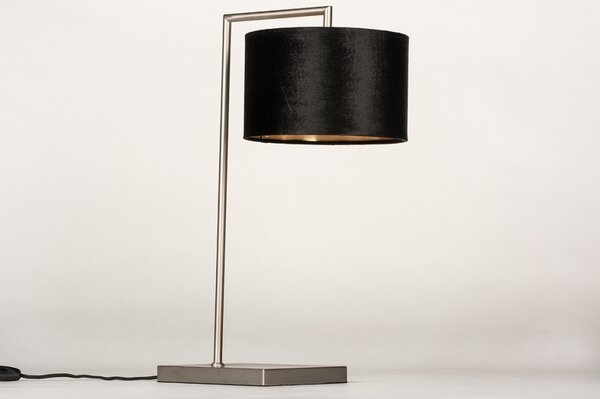 Stolní lampa Pallas Black and Silver (LMD)