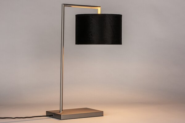 Stolní lampa Pallas Black and Silver (LMD)