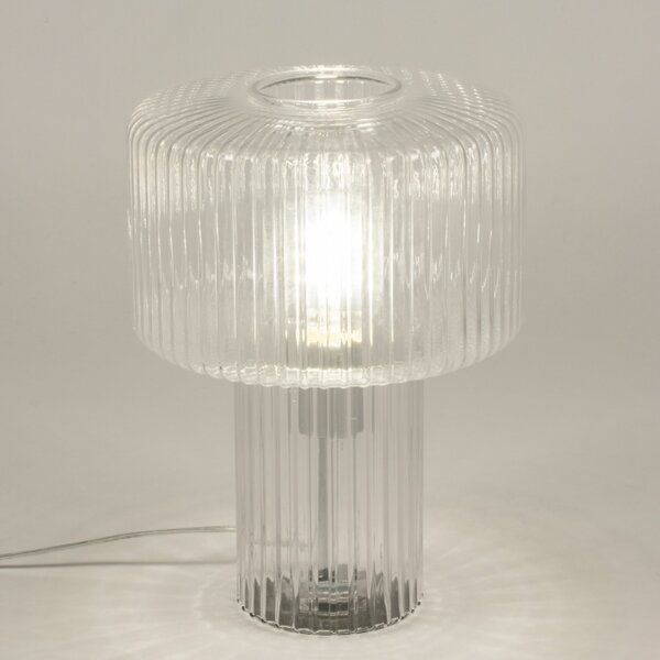 Stolní retro lampa Lisboa Glass (LMD)